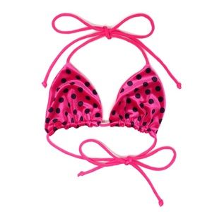 Lali & Layla velvet triangle bikini top